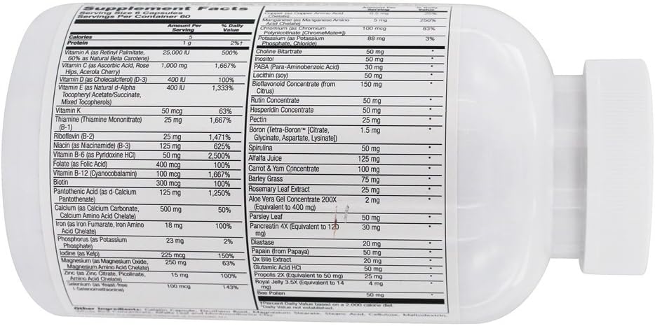 Solaray Spectro Multivitamin - 360 Capsules - görsel 3