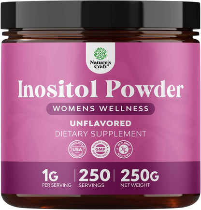 Premium Inositol Powder – Fertility Support Supplement – 250g (2 Pack)