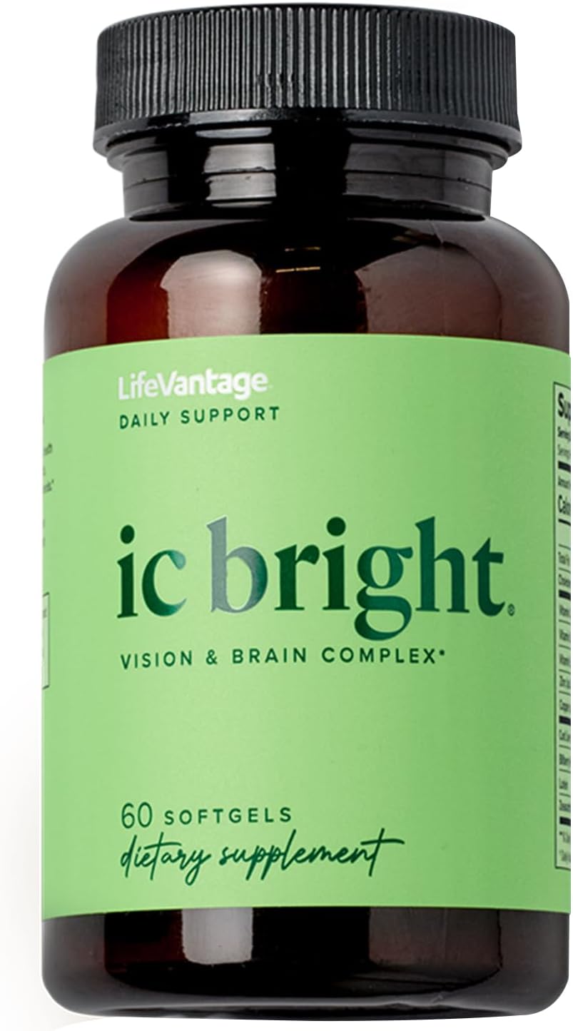 LifeVantage IC Bright 60 soft gel capsules, Vision and Brain Complex Supplement - görsel 1