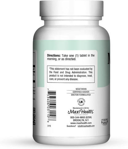 Maxi Health Vitamin B6 Supplement – 100 mg Pyridoxine HCl – 100 Tablets