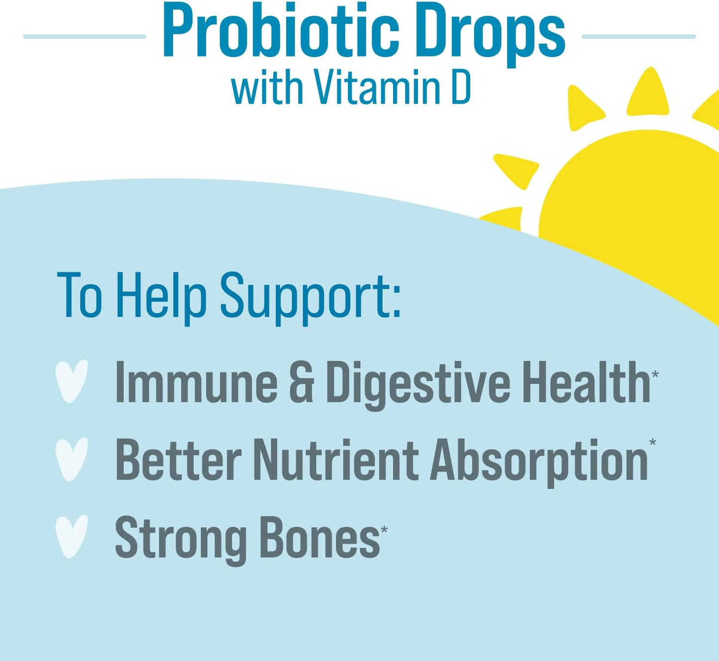Culturelle Baby Probiotic Drops + Vitamin D - Immune & Digestive Health Support, 30 Day Supply, 9ml - görsel 5