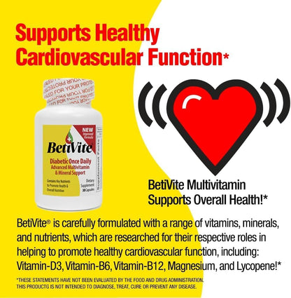 BetiVite Multivitamin: Supports Normal Nerve Function & Eye Health, with ALA, Lycopene and Lutein, 30 Day Supply – Image 6