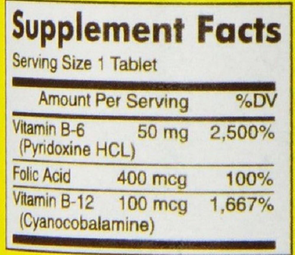 Mason Natural Folic Acid, Vitamin B6 & B12 Heart Health Formula, 90 Tablets (Pack of 4) - görsel 3