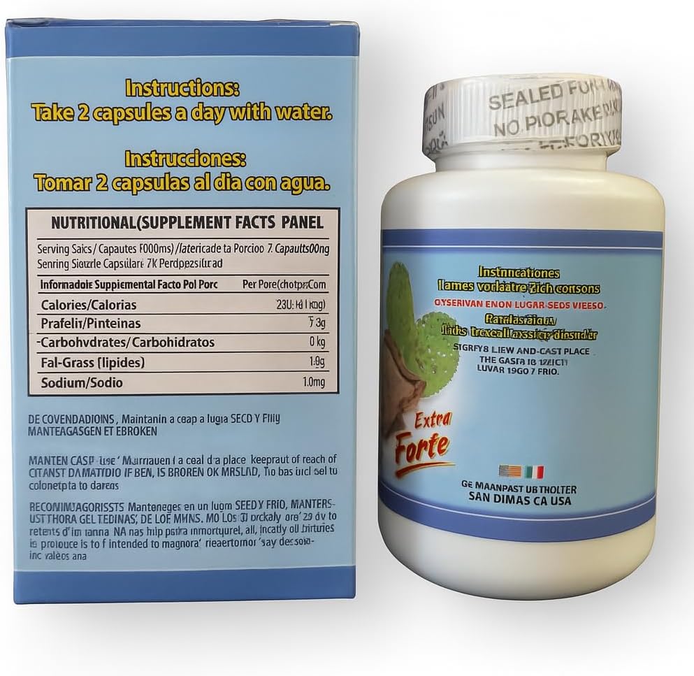 Wereke & Nopal Capsules – 60 Capsules (1000 mg Each) – Natural Herbal Supplement – Traditional Mexican Blend – by Lo + Natural - görsel 9