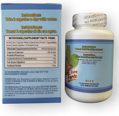 Wereke & Nopal Capsules – 60 Capsules (1000 mg Each) – Natural Herbal Supplement – Traditional Mexican Blend – by Lo + Natural