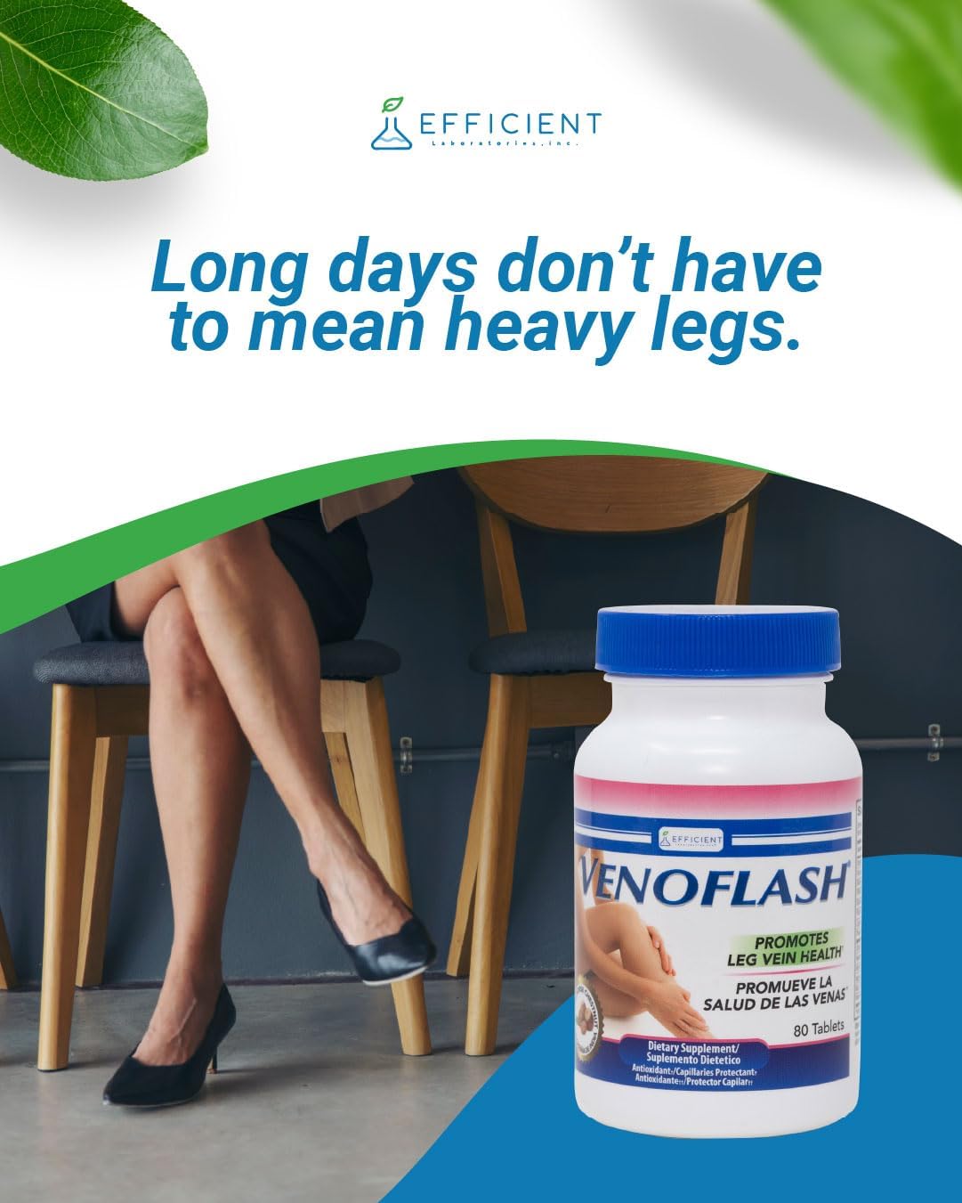 Venoflash Regular Food Supplement – Leg Vein Health Support, 80 Tablets - görsel 3