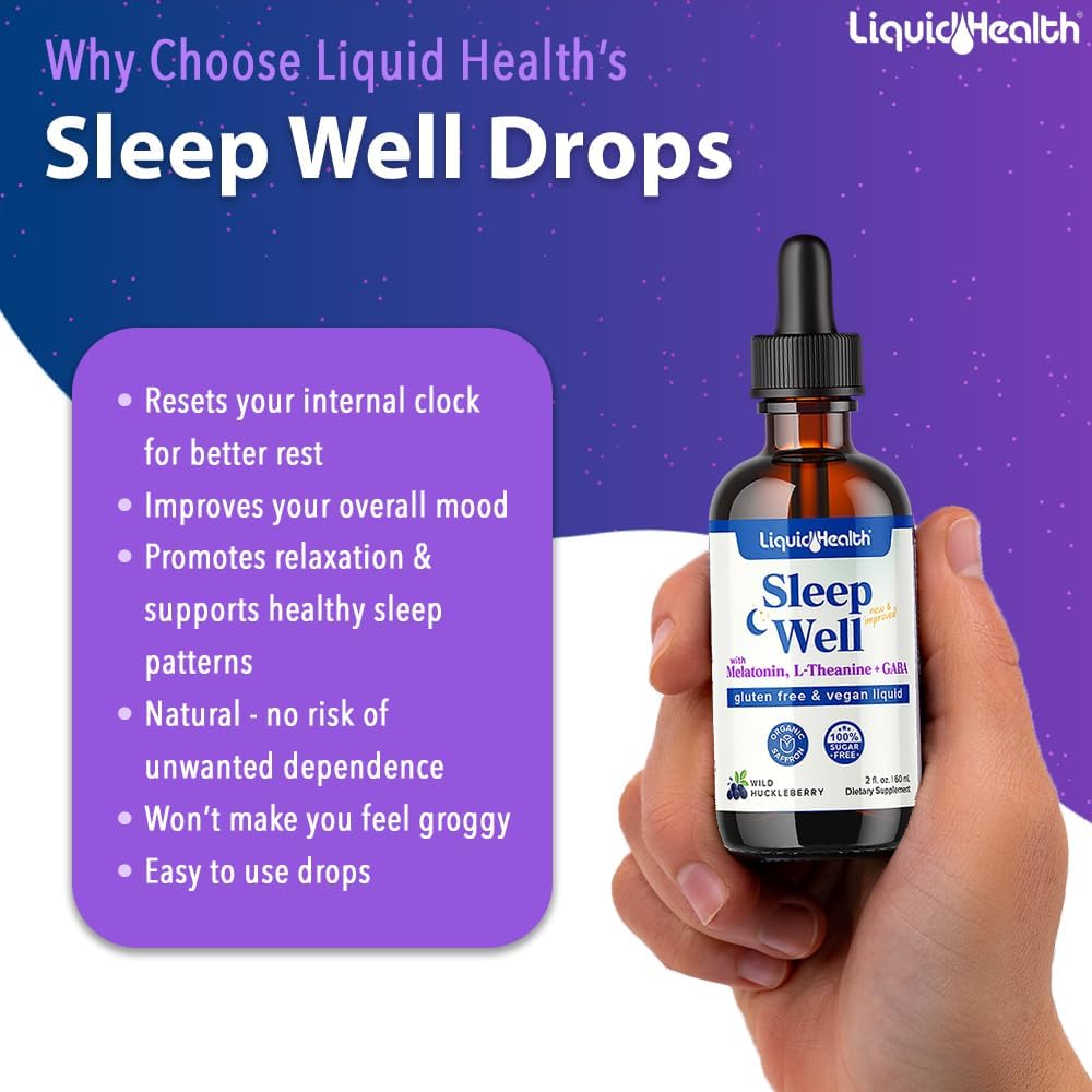 LIQUIDHEALTH Vegan Beauty Sleep Vitamin Supplement Bundle with Liquid Collagen, Biotin, Calcium Magnesium & Melatonin Drops - görsel 4