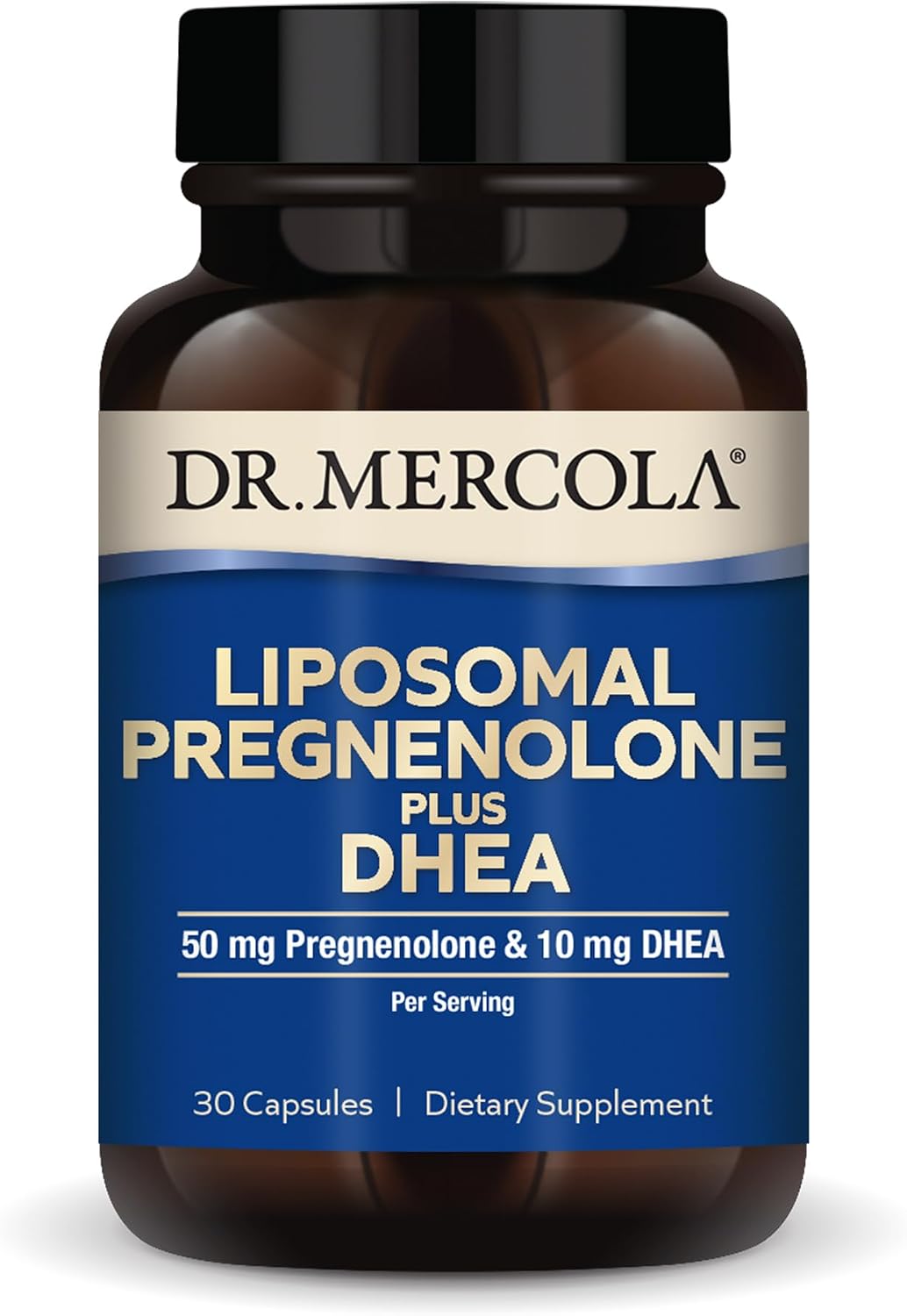 Dr. Mercola Liposomal Pregnenolone Plus DHEA, 30 Capsules - görsel 1