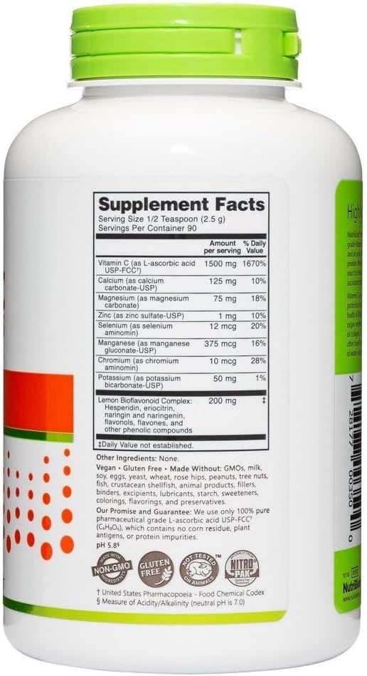 NutriBiotic Ascorbate Bio-C Powder, 227 g (8 oz) - görsel 3