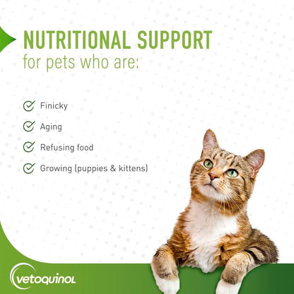 Vetoquinol Nutri-Cal - High-Calorie Nutritional Gel – Supports Daily Nutrition for Fussy Eaters – Essential Nutrients & Vitamins for Cats and Dogs – Easy-Feeding Oral Gel – 120 g (Pack of 2)