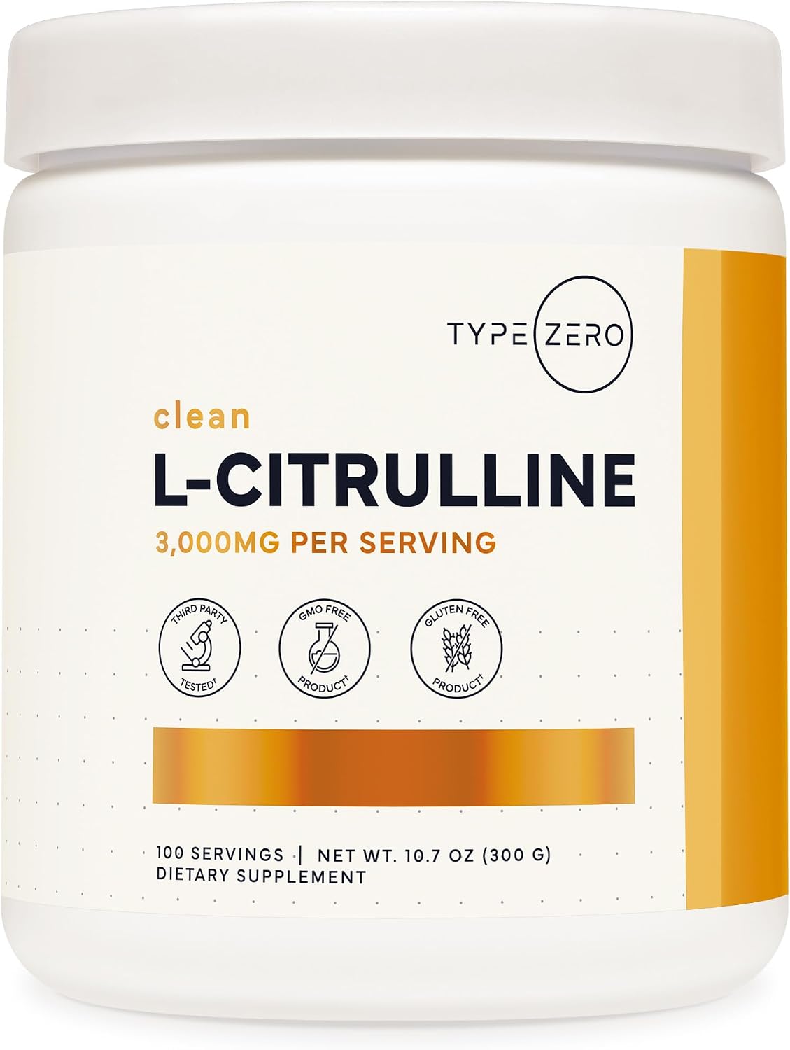Type Zero L-Citrulline Base Powder, 3,000mg Per Serving - 100 Servings - görsel 1