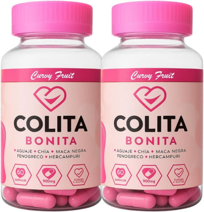 Colita Bonita: Herbal Supplement with Aguaje, Black Maca & Fenugreek for Women – 2-Month Supply
