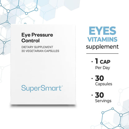 Eye Pressure Control - with Mirtoselect Bilberry Extract & Pycnogenol Pine Bark Extract - 30 Vegetarian Capsules