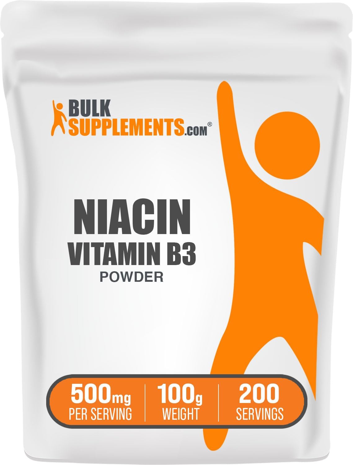 BulkSupplements.com Niacin Powder – Vitamin B3 (500mg per Serving, 1kg) - görsel 7
