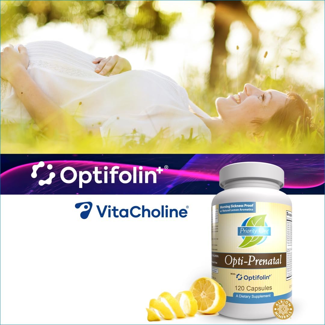 Priority One Vitamins Opti-Prenatal (120 Capsules) - Support for the Nutritional Needs of Mum and Baby - görsel 6