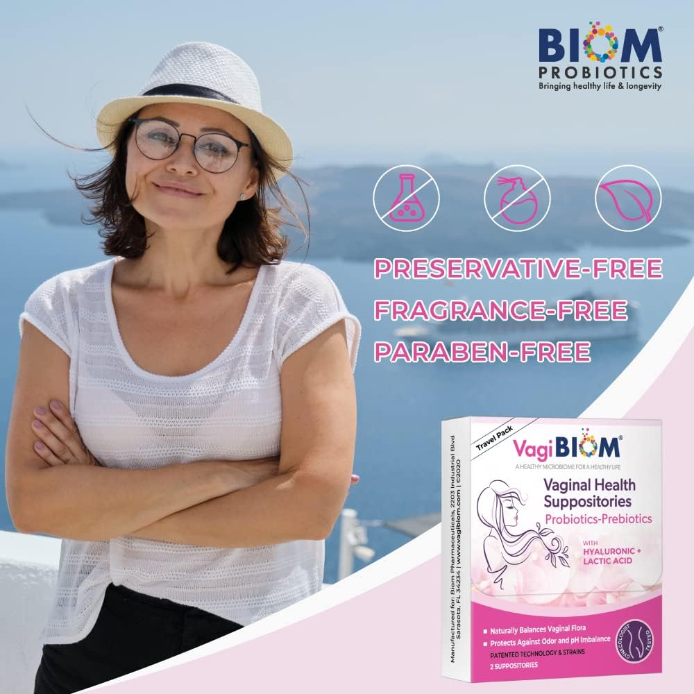 VagiBiom Probiotic Suppository Handy Travel Pack - 2 Suppositories - görsel 8