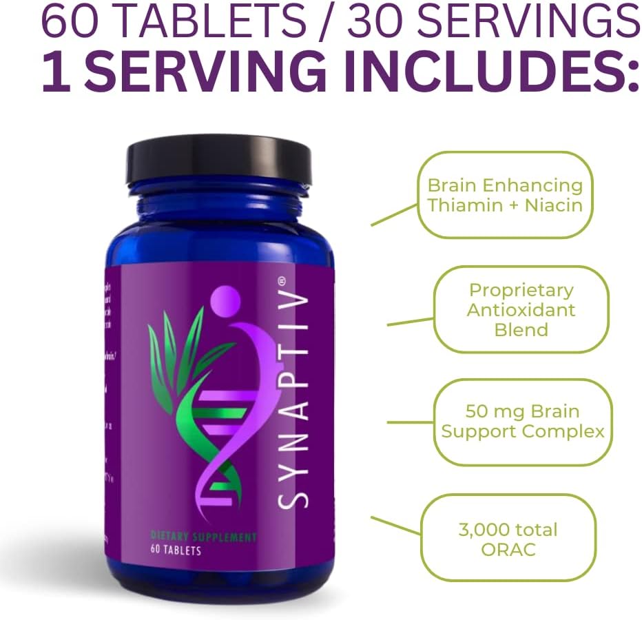 Youngevity Synaptiv Brain Support Supplement - 120 Tablets - görsel 4