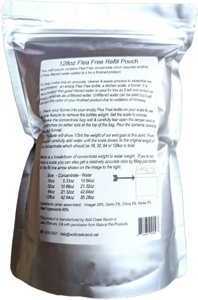 Flea-Free Pure Organic Food Supplement Refill (128oz) - görsel 1