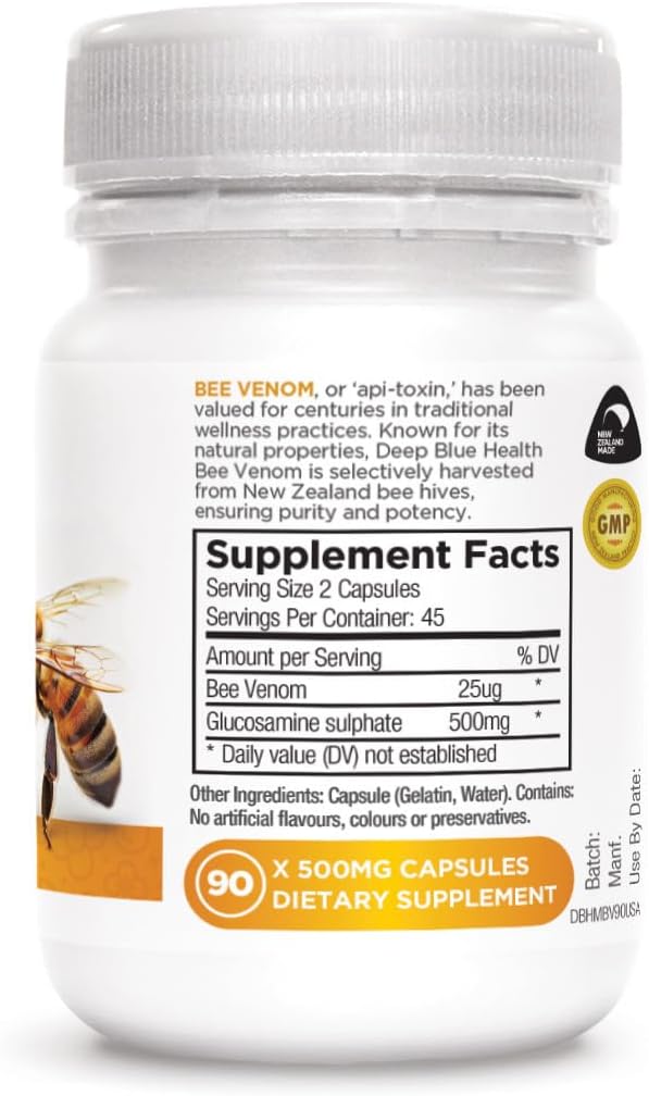 Bee Venom 500mg (90 Capsules) + Joint Health - görsel 2