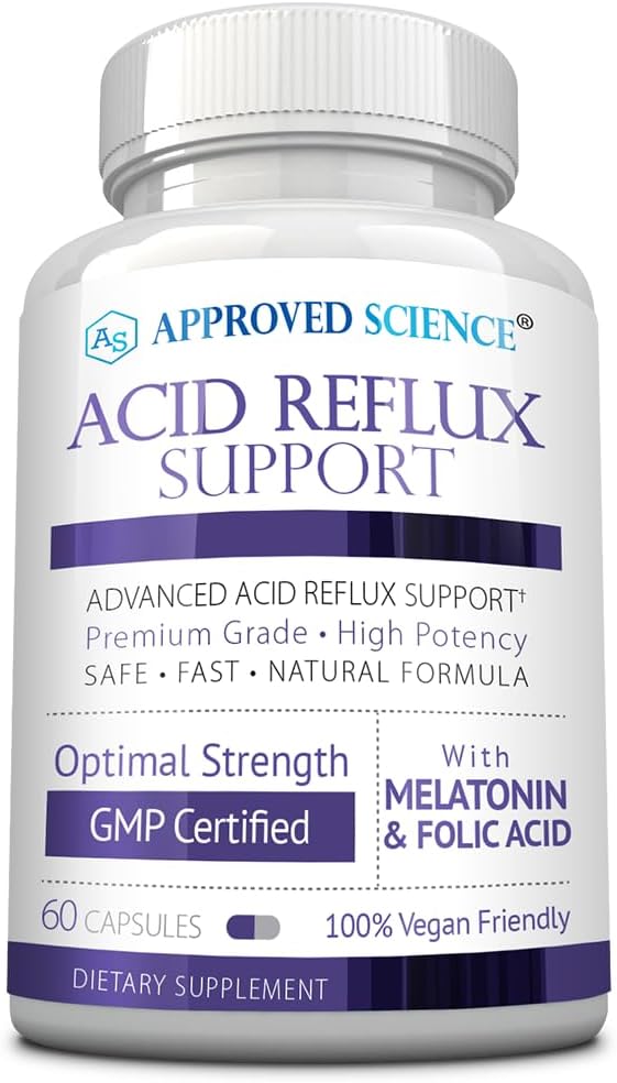 Approved Science Acid Reflux Support – 60 Capsules – Vegan - görsel 1