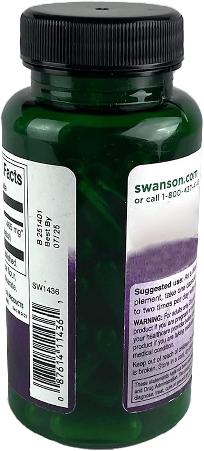 Swanson Catuaba Bark - Herbal Supplement for Endurance & Stamina - 60 Capsules, 465 mg - görsel 4