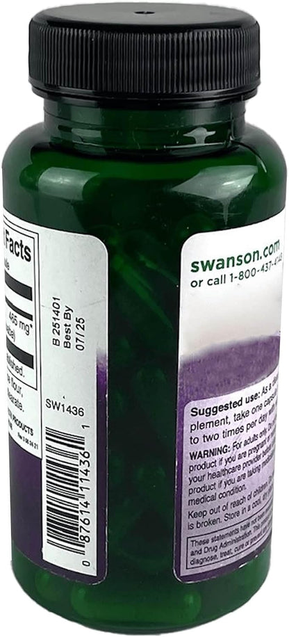 Swanson Catuaba Bark - Herbal Supplement for Endurance & Stamina - 60 Capsules, 465 mg