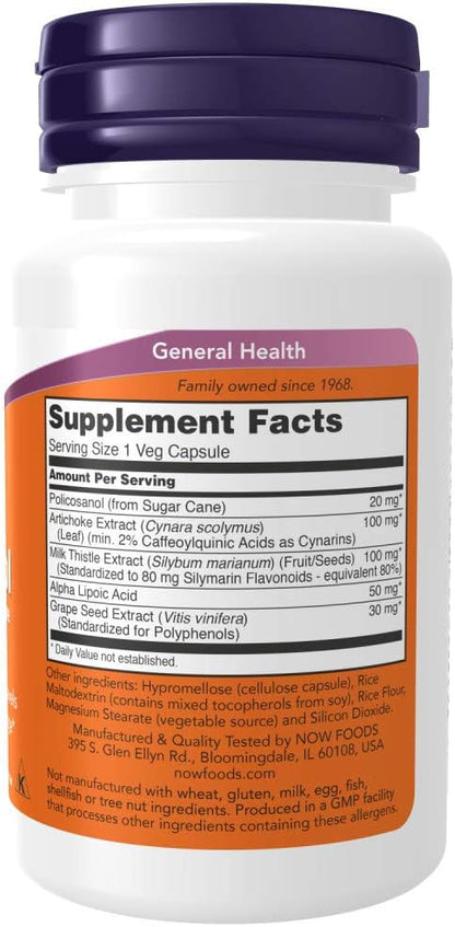 NOW Foods Policosanol Double Strength, 90 Vegetable Capsules (Pack of 2)