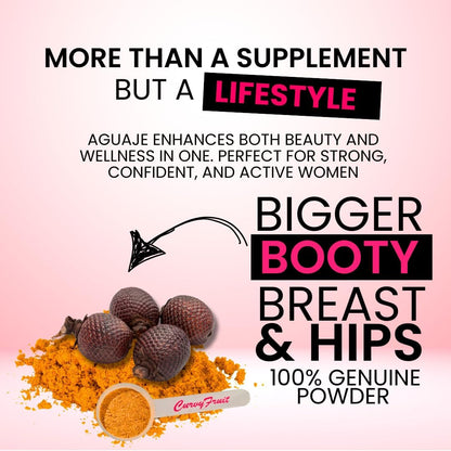 Original Aguaje CurvyFruit Powder for Bigger Bum, Bust and Hips - 100 g (31-Day Supply)