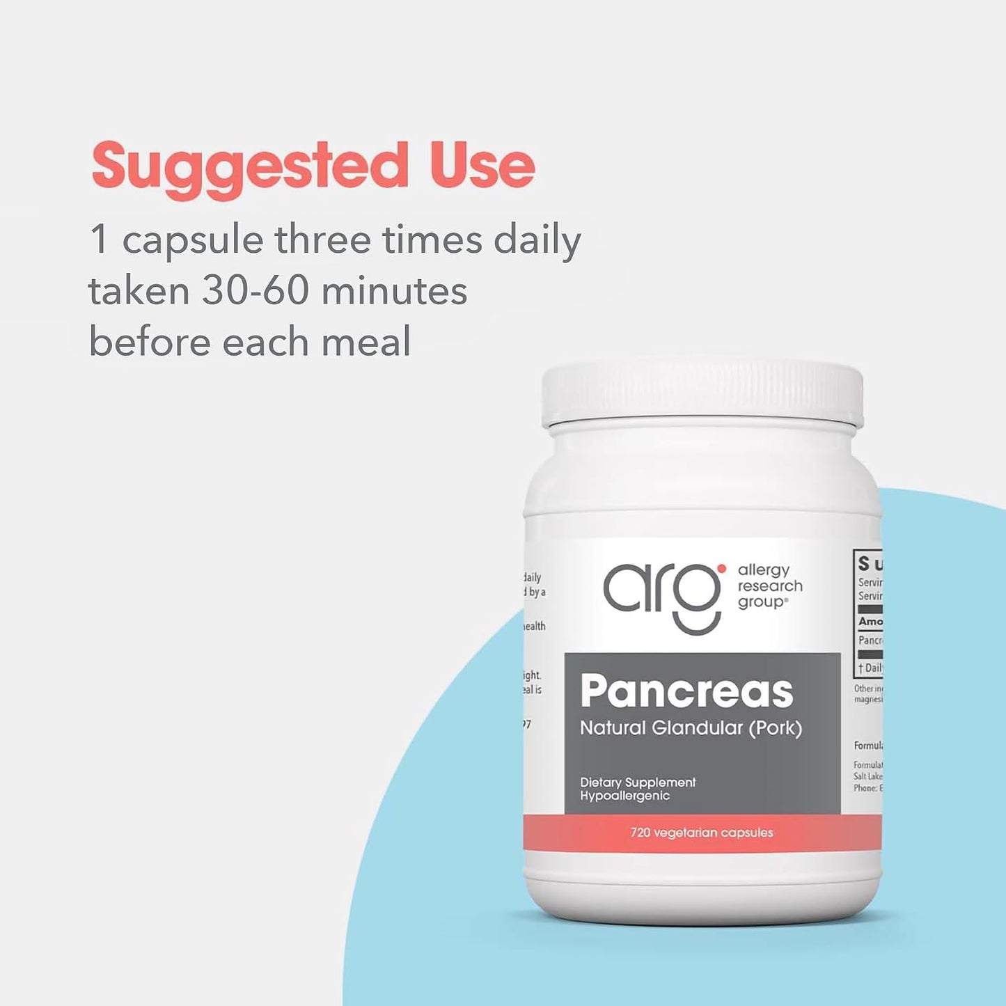 Allergy Research Group Pancreas Natural Glandular - görsel 6