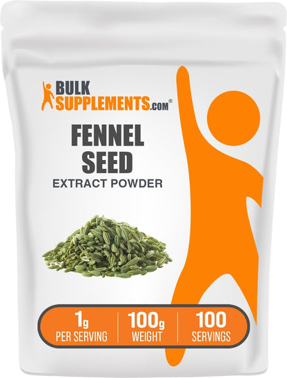 BulkSupplements.com Fennel Seed Extract Powder – 1 kg