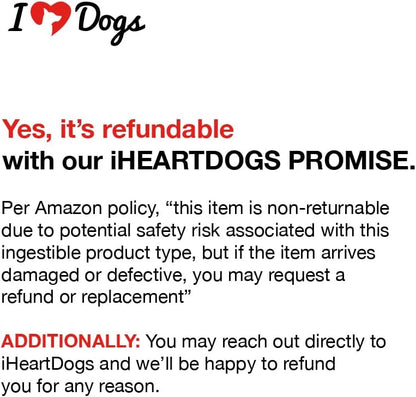 iHeartDogs Pupkin Probiotics, Prebiotics, Postbiotics, & Fibre for Dogs with Pumpkin, Gut-Soothing Bone Broth & Mushrooms