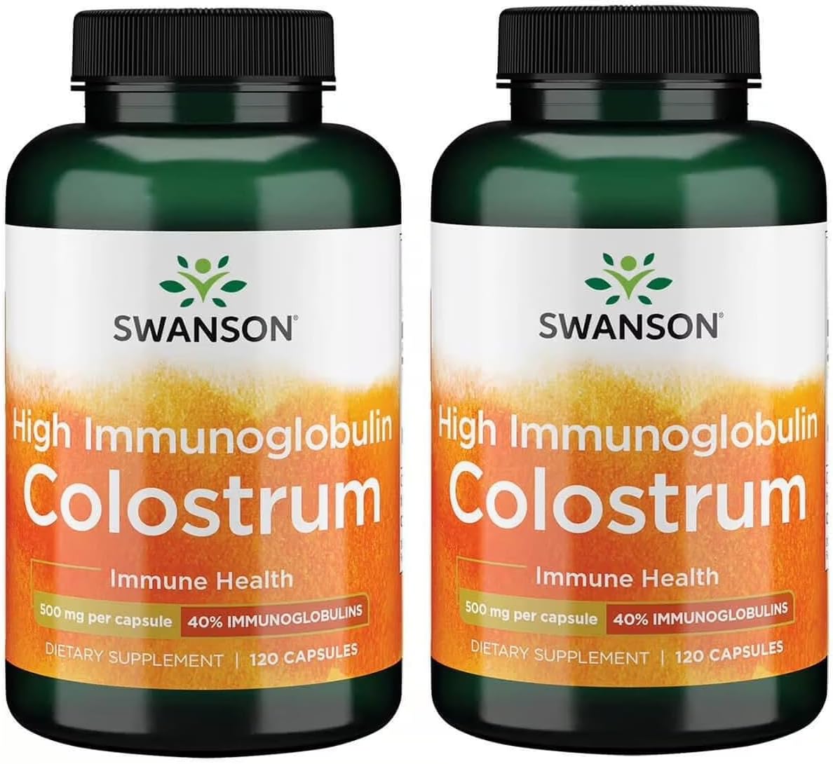 Swanson High Ig Colostrum 500 mg, 120 Capsules (2 Pack) - görsel 1
