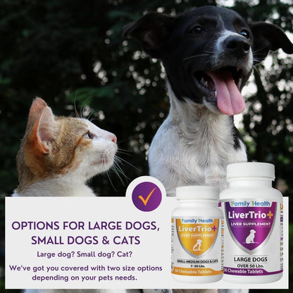 Comprehensive Liver Support Supplement for Smaller Dogs. Flavourful Chewable Tablets Combining SAMe, SPC, Silybin A+B, + Glutathione 30Ct (Small - Medium)