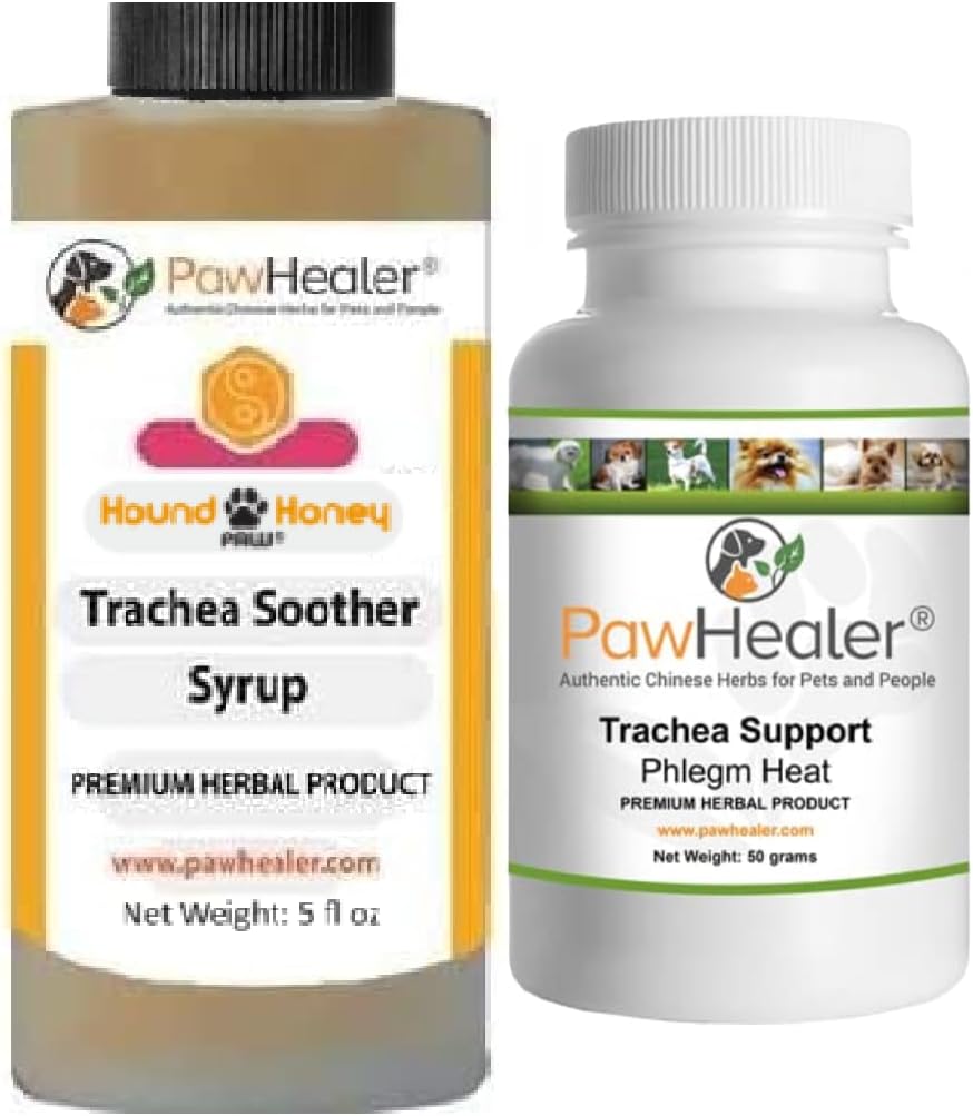 Trachea Soother Syrup Bundle with Trachea Support: Phlegm Heat – Natural Herbal Remedy for Dogs - görsel 1