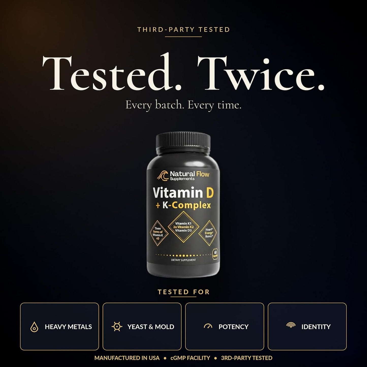 Natural Flow Vitamin D3 with K2 Complex - görsel 8