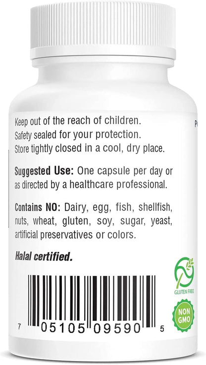Bio-Tech Pharmacal B2-400, 100 Capsules – High-Purity Riboflavin – Supports Normal Energy Metabolism and Nervous System Function – Allergen-Free, Non-GMO – No Artificial Colours
