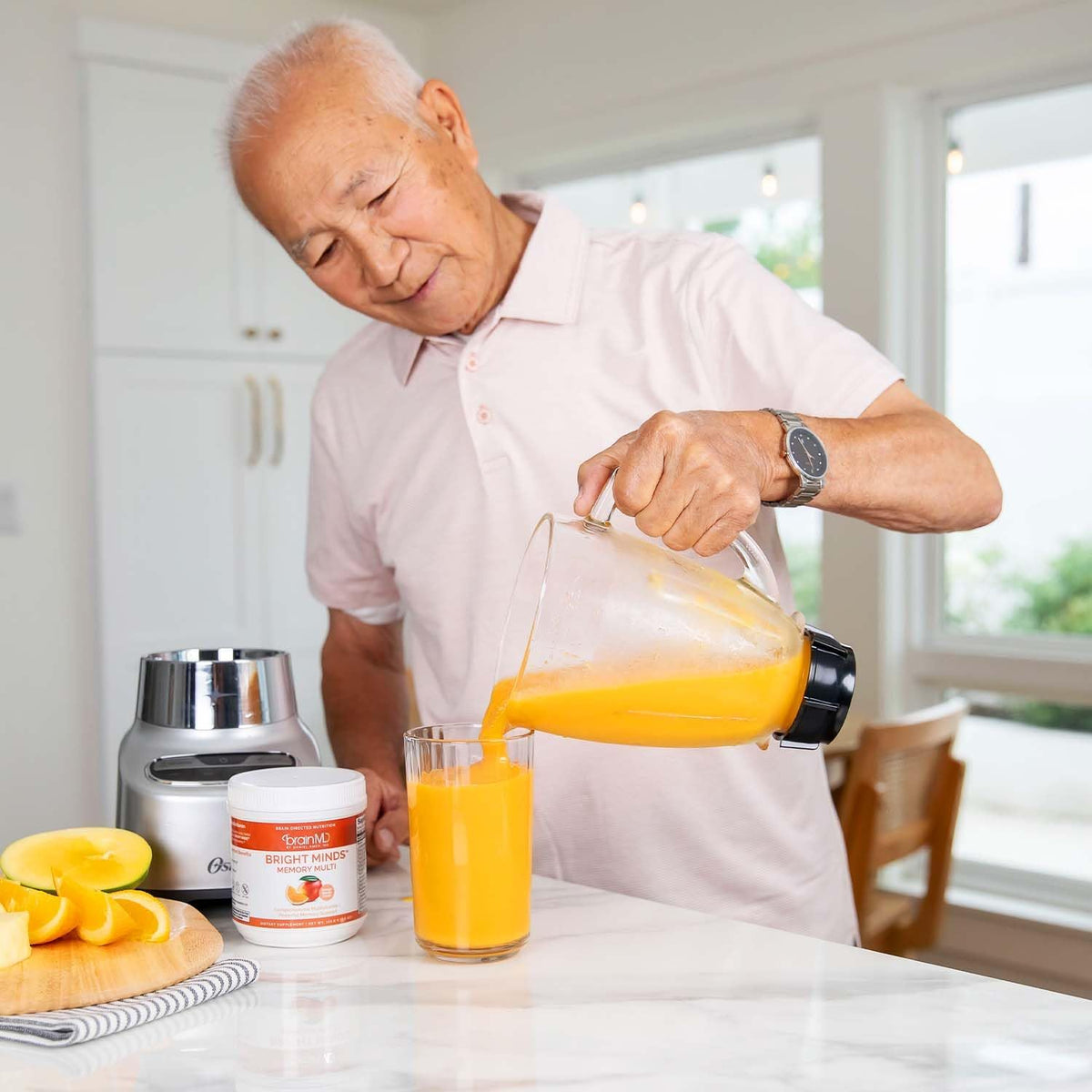 BRAINMD Bright Minds Memory Multi - Orange Mango Powder - Multivitamin & Memory Support - 30 Servings - görsel 9
