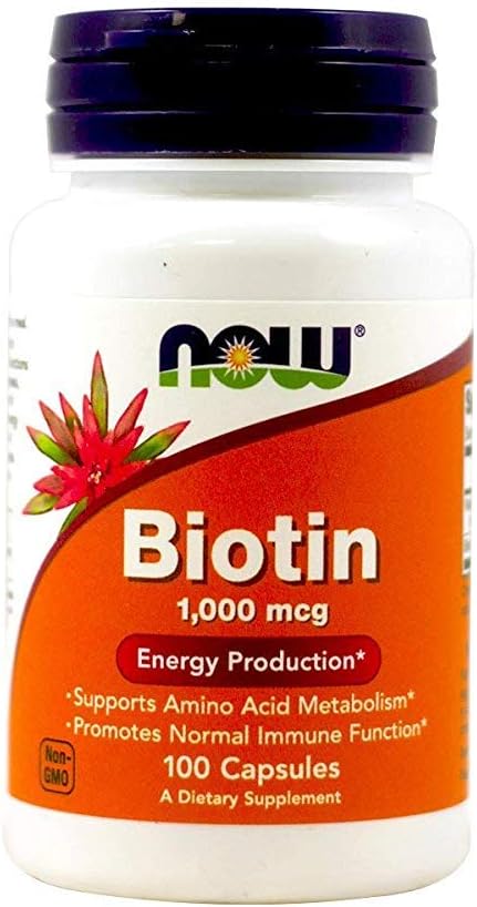 NOW Foods Biotin 1000 mcg, 100 Capsules - görsel 1