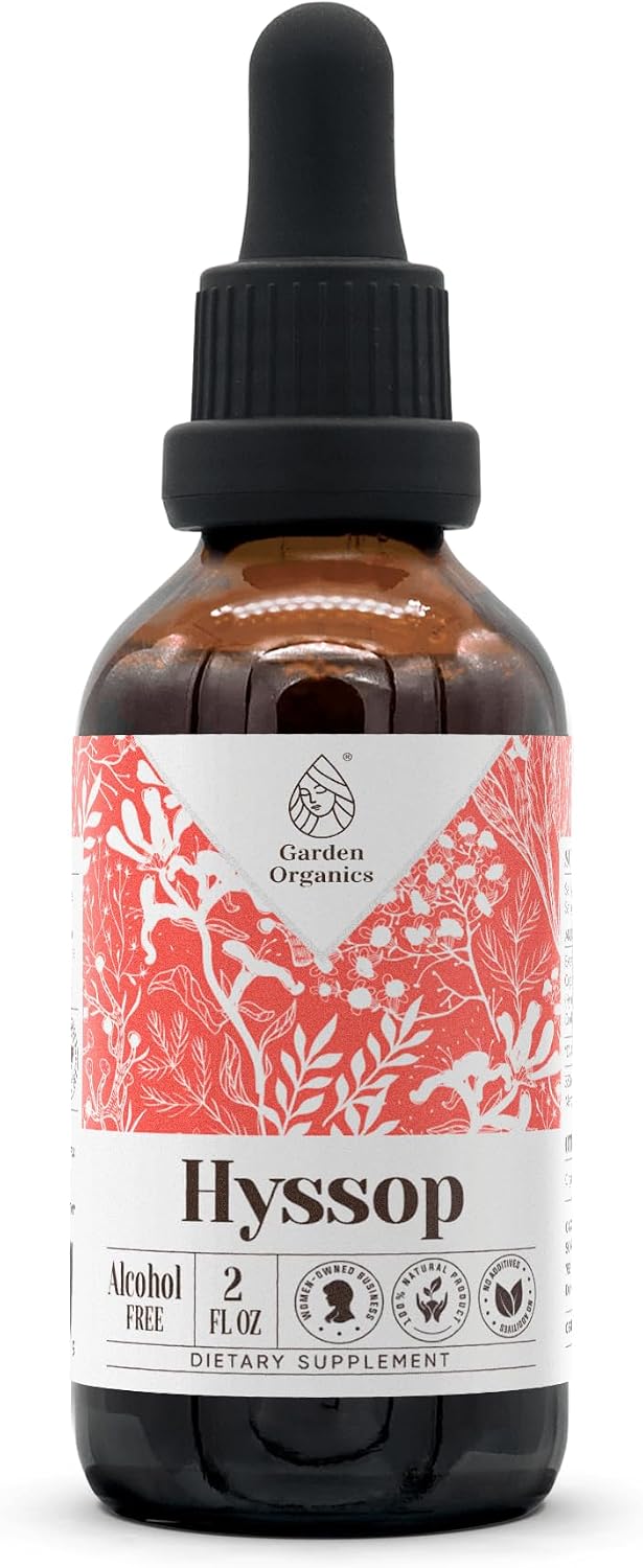 Hyssop Alcohol-Free Natural Tincture Extract, Natural Immune Support, Liquid Drops (118 ml) - görsel 6