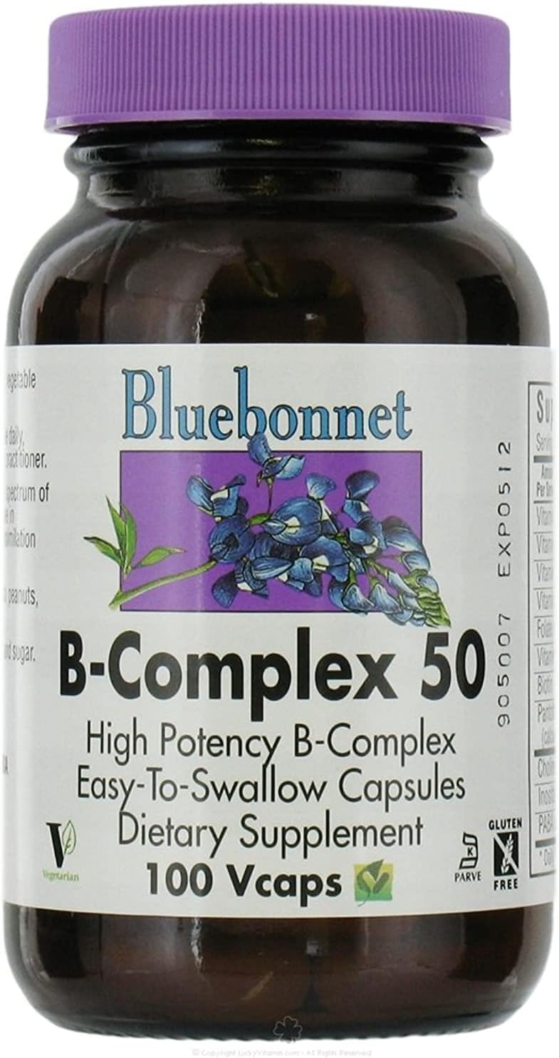 BlueBonnet B-Complex 50 - 100 Vegetable Capsules - görsel 1
