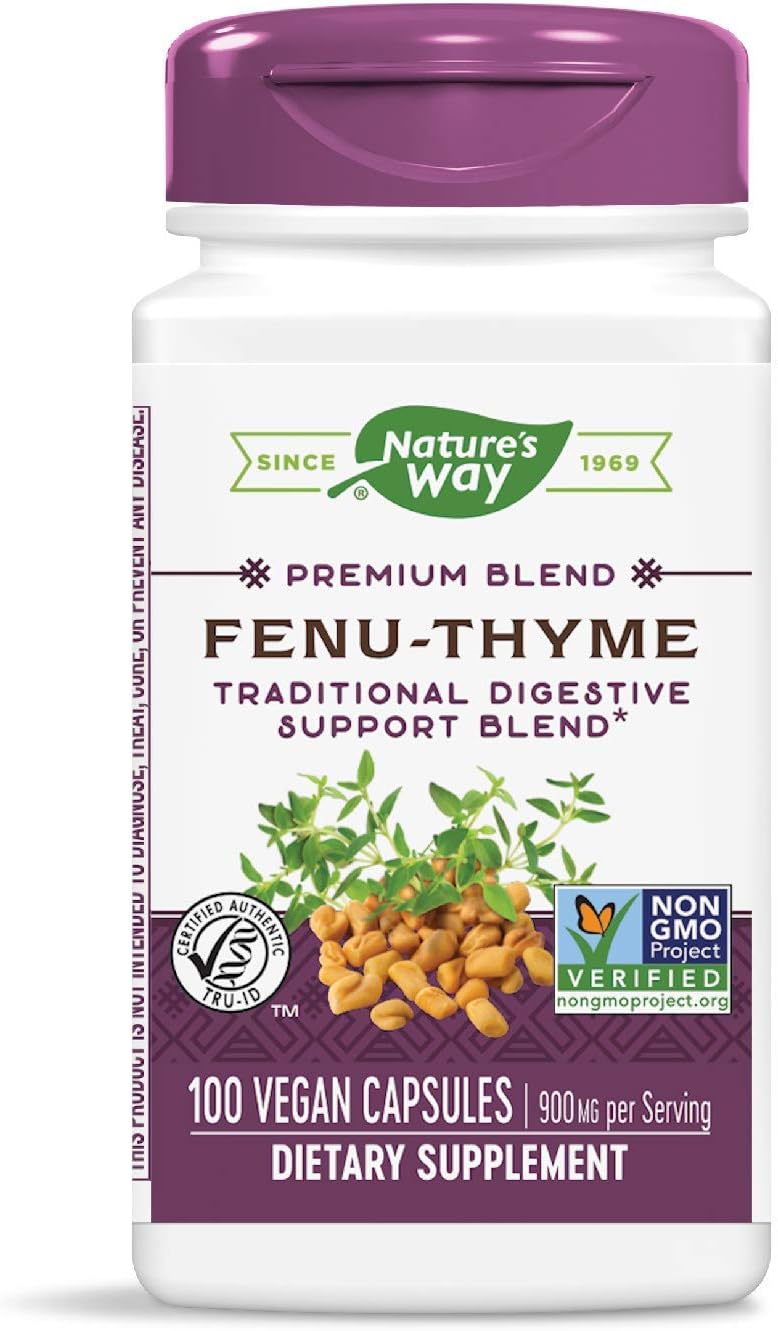 Nature's Way Fenu-Thyme, 900 mg, 100 Vegan Capsules - görsel 4