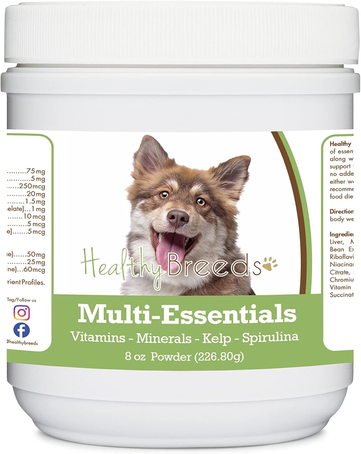 Healthy Breeds Finnish Lapphund Multi-Essentials Powder for Dogs – A Complete Supplement of Vitamins, Minerals & Antioxidants for Your Dog – 8 oz - görsel 1