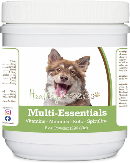 Healthy Breeds Finnish Lapphund Multi-Essentials Powder for Dogs – A Complete Supplement of Vitamins, Minerals & Antioxidants for Your Dog – 8 oz