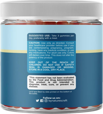 Men's Multivitamin Gummies with Superfood Complex - Daily Multivitamin for Men with CoQ10 and Ashwagandha - 90 Gummies