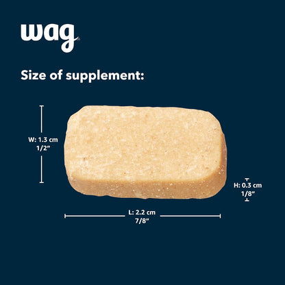 Wag Probiotic Supplement Daily Chews for Dogs – Digestive & Gut Health Support – Natural Duck Flavour, 90 Count