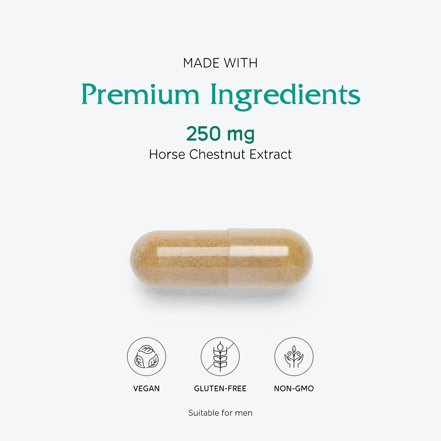 Vitanica Horse Chestnut - Vein Health Support Supplement - görsel 4