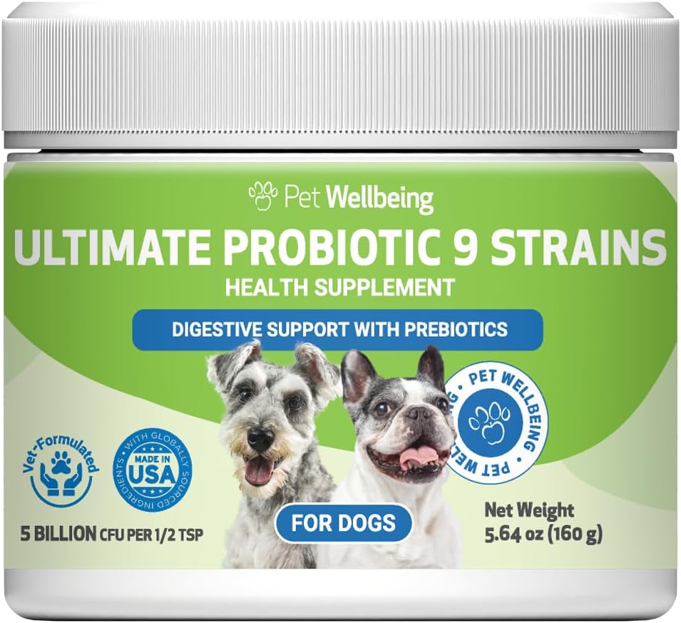 Pet Wellbeing Ultimate Probiotic – 9 Strains for Dogs and Cats, Digestive and Urinary Tract Support, 160g - görsel 1