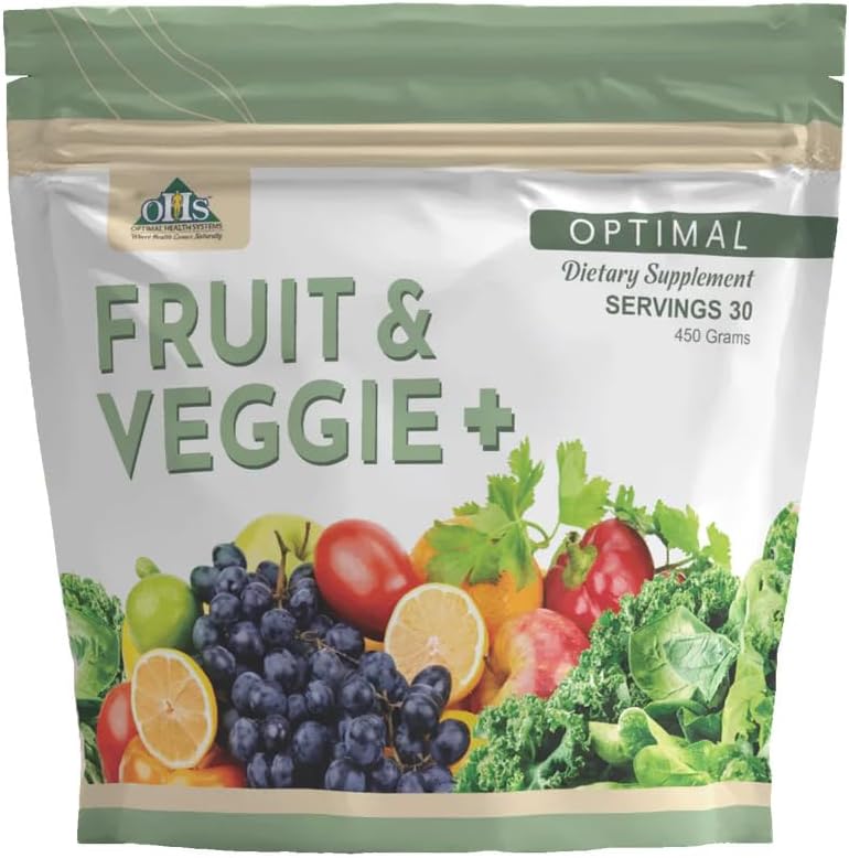 Optimal Health Systems Optimal Fruit & Veggie Plus - 450g (30 Servings) - görsel 2