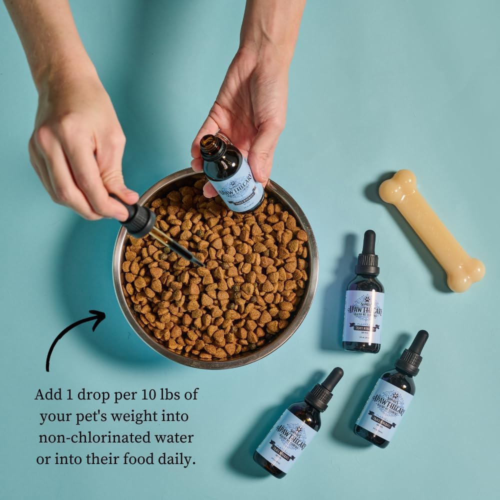 Sophie’s Apawthecary Trace Minerals for Pets – 70+ Essential Minerals with Fulvic Acid – 60 ml Liquid Supplement - görsel 3
