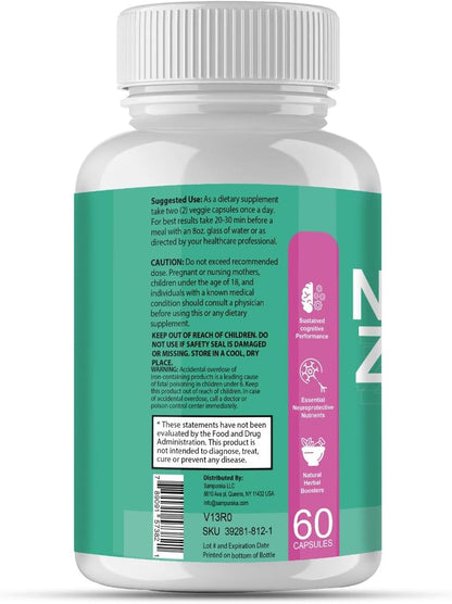 Neuro Zoom New Advanced Formula Food Supplement (2 Packs)